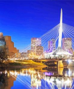 Winnipeg Skyline Canada Diamond Paintings