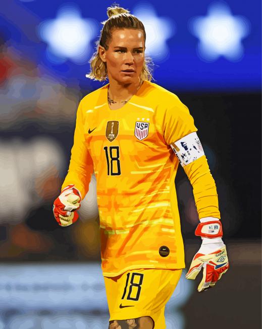 Woman Soccer Player Ashlyn Harris Diamond Paintings