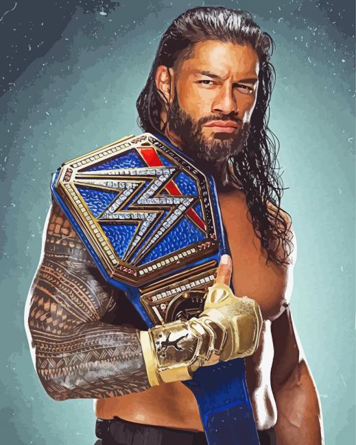 Wrestler Roman Reigns Diamond Paintings