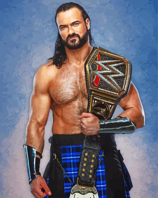 WWE Champion Drew McIntyre Diamond Paintings