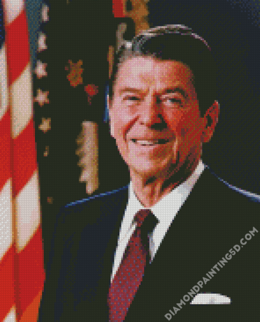 40th US President Ronald Reagan Diamond Paintings