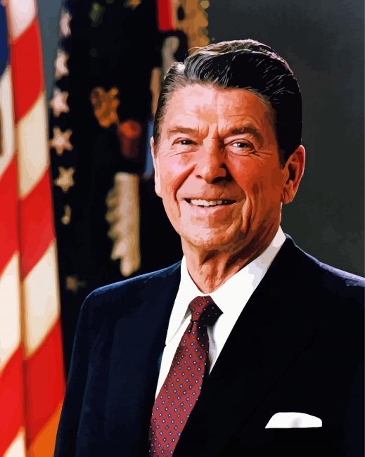 40th US President Ronald Reagan Diamond Paintings