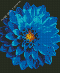 Blue Dahlia Diamond Paintings