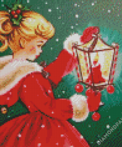 Christmas Girl Diamond Paintings