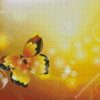 Gold Butterfly Diamond Paintings