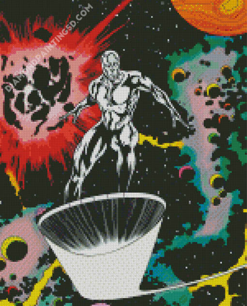 Silver Surfer Illustration Diamond Paintings