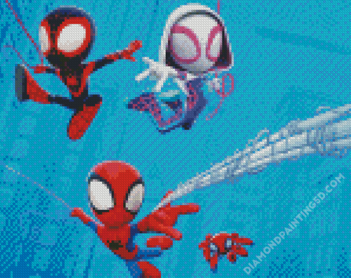 Spidey And Friends Animations Diamond Paintings