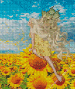 Sunflower Angel Diamond Paintings