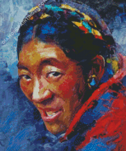 Tibet Woman Diamond Paintings