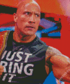 WWF The Rock Diamond Paintings