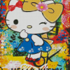 Abstract Hello Kitty Diamond Paintings