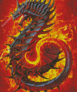 Aesthetic Dragon Fire Diamond Paintings