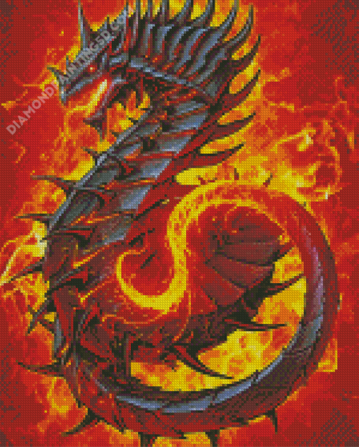 Aesthetic Dragon Fire Diamond Paintings