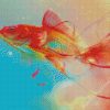 Aesthetic Gold Fish Art Diamond Paintings