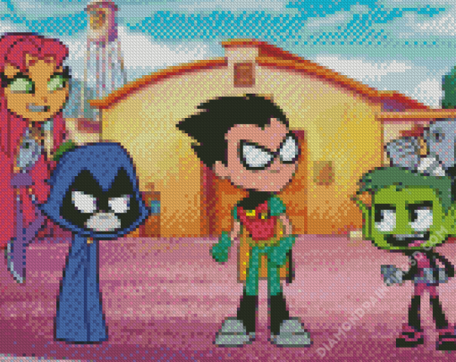 Aesthetic Teen Titans Diamond Paintings