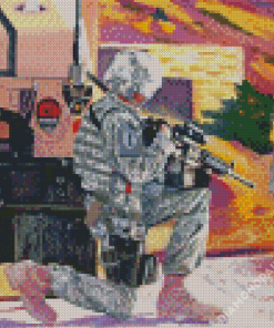 Aesthetic US Army Diamond Paintings