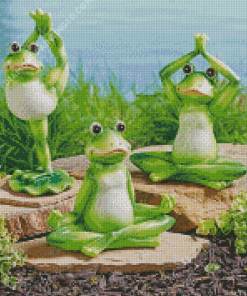 Aesthetic Zen Frog Diamond Paintings