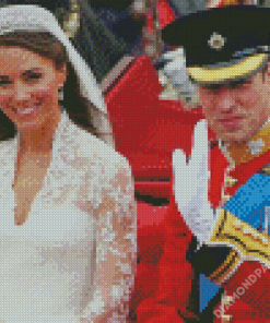 Aesthetic Prince William And Kate Diamond Paintings