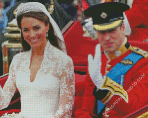 Aesthetic Prince William And Kate Diamond Paintings