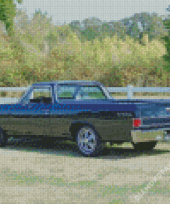 Black Chevrolet El Camino Diamond Paintings