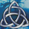 Blue Triquetra Diamond Paintings