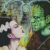 Cool Frankenstein And The Bride Diamond Paintings