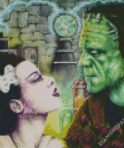 Cool Frankenstein And The Bride Diamond Paintings