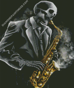 Death Song Saxophone Player Diamond Paintings