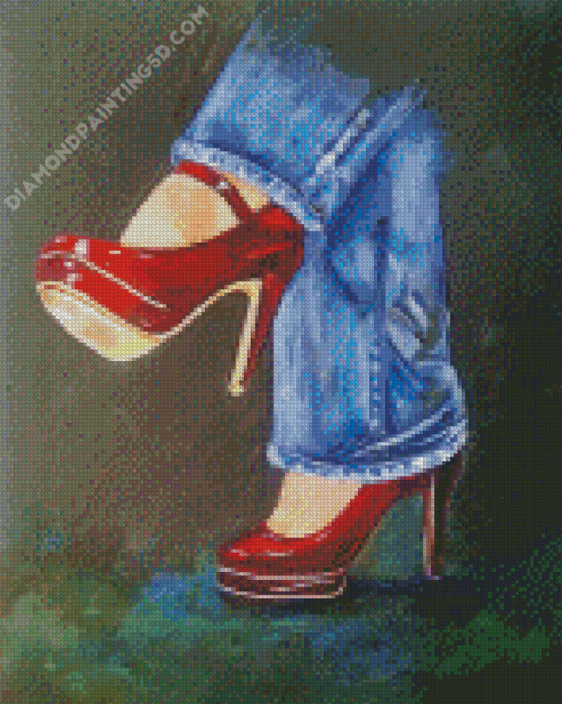 High Heels Shoes Diamond Paintings