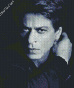 Monochrome Shahrukh Khan Diamond Paintings