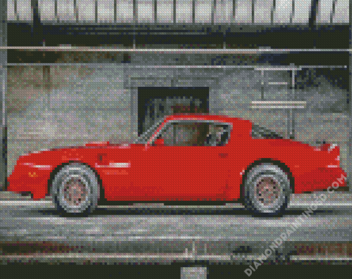 Red 78 Firebird Trans Am Diamond Paintings