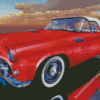 Red Tbird Car Diamond Paintings