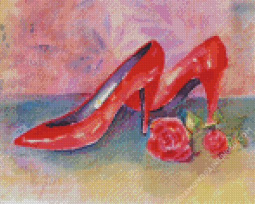 High Heels Red Shoes Diamond Paintings