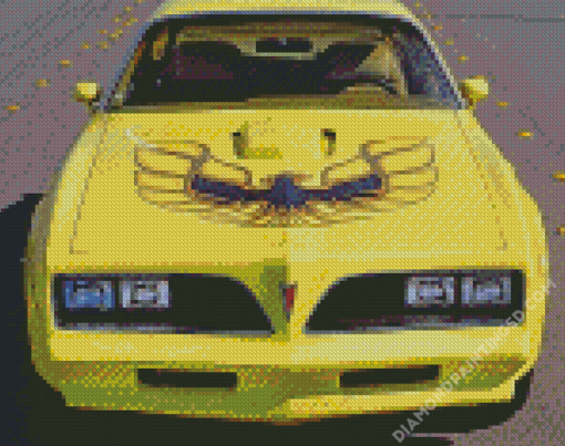 Yellow 78 Firebird Trans Am Diamond Paintings