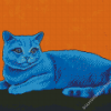 Blue Cat Diamond Paintings