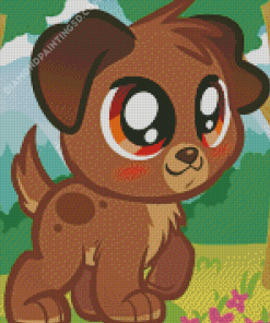 Cartoon Puppy Diamond Paintings