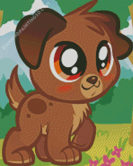 Cartoon Puppy Diamond Paintings