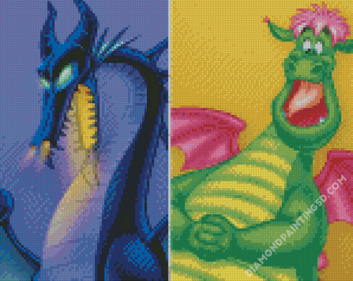 Cartoon Dragons Diamond Paintings