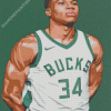 Illustration Giannis Antetokounmpo Diamond Paintings