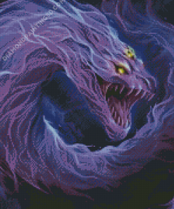 Spirit Purple Dragon Diamond Paintings