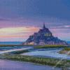 Sunset At Mont Saint Michel Diamond Paintings