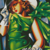 Young Lady With Gloves Lempicka Diamond Paintings