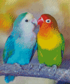 Aesthetic Lovebirds Diamond Paintings