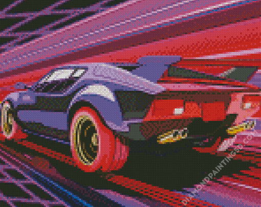 Hot Wheels Illustration Diamond Paintings