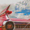 Pink Cadillac Classic Car Diamond Paintings