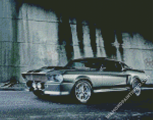 Black Classic Mustang Ford Diamond Paintings