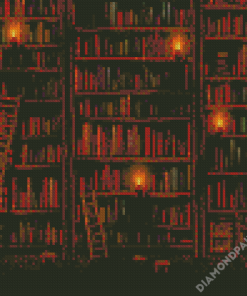 Bookshelf Diamond Paintings