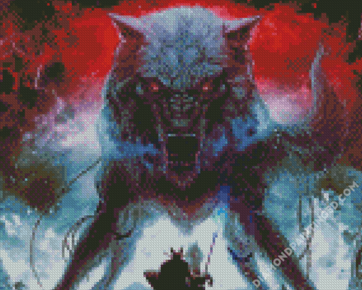 Fantasy Fenrir Wolf Diamond Paintings