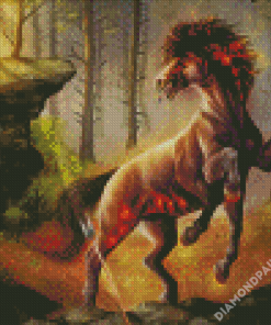 Mad Sleipnir Horse Diamond Paintings