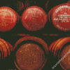 Red Whiskey Barrels Diamond Paintings